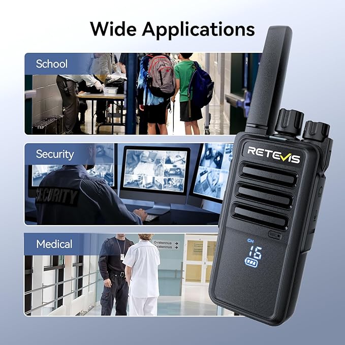 Retevis RT68H Two Way Radio,Walkie Talkies Long Range, Visualization,Shatterproof Hidden Display,VOX Hands Free, Rechargeable Walkie Talkie for Adults with Charging Base,for Factory Warehouse(10 Pack)