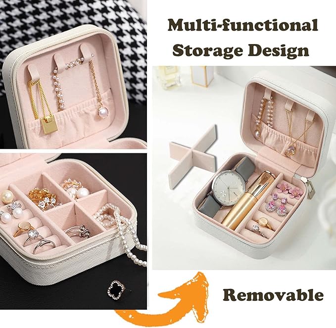 Travel Jewelry Case Bridesmaid Gifts Box,12 Pack Small Jewelry Box Mini Jewelry Organizer,PU Leather Portable Earring Storage Box for Women Girls Bridesmaid Proposal Gifts