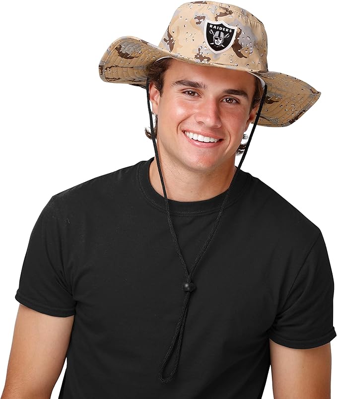 NFL Solid Team Color Logo Sport Outdoor Sun Bucket Boonie Hat