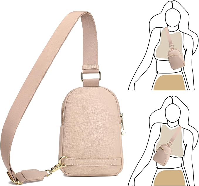 INICAT RFID Blocking Sling Bag,Anti Theft Crossbody Bags for Women,Travel Gifts Cross Body Purses Vegan Leather