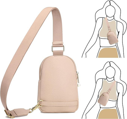 INICAT RFID Blocking Sling Bag,Anti Theft Crossbody Bags for Women,Travel Gifts Cross Body Purses Vegan Leather