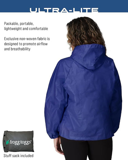 FROGG TOGGS Women's Ultra-Lite2 2-Layer Waterproof Breathable Rain Jacket