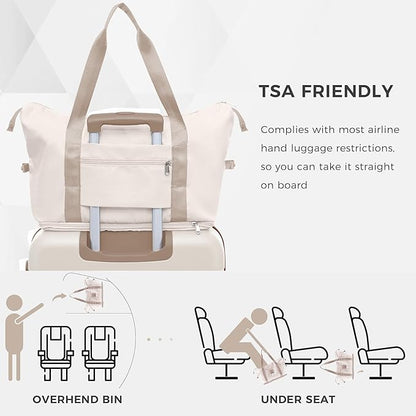 Hardshell Suitcase with Cup Holder Luggage Set for Women with Travel Bag