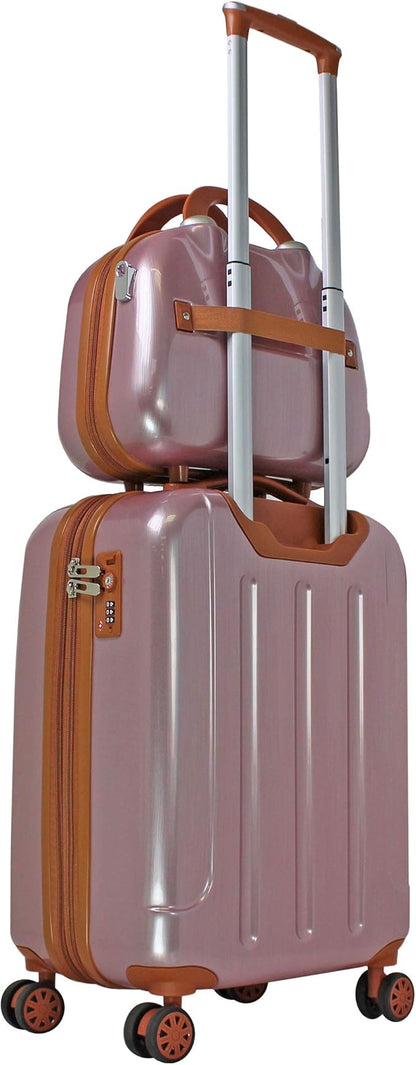 Classique Lightweight Spinner 2-piece Carry-On Luggage Set - Rose Gold