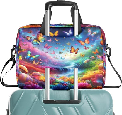 Laptop Bag Bohemian Mandala Laptop Satchel Briefcase Adjustable shoulder Carrying for MacBook Pro 16 inch