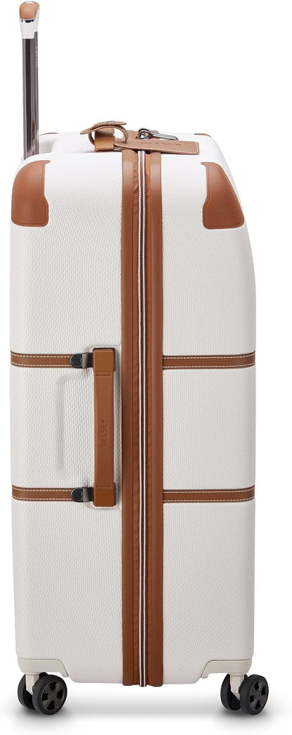 DELSEY PARIS Chatelet Air 2.0 Hardside Luggage with Spinner Wheels, Angora, Checked-Large 28 Inch