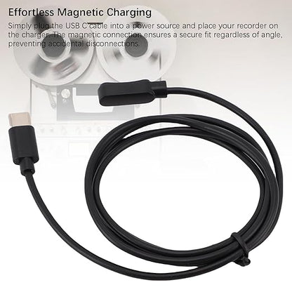 Zunate 2pcs USB C Charging Cable for Note AI Voice Recorder, Portable Magnetic Charging Replacement, 3.28ft Fast Charge Cable for Voice Recorder Charger