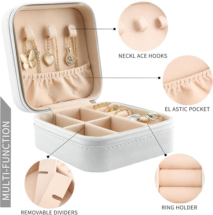MAYCARI Mother's Day Gift - Best Mom Jewelry Case Organizer for Travel Essentials