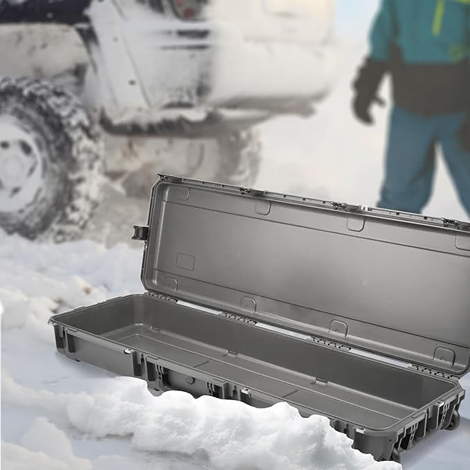 SKB Hard Protective Storage Case, Foam, Wheels for Equipment, iSeries 50" x 14" x 6", Dark Gray