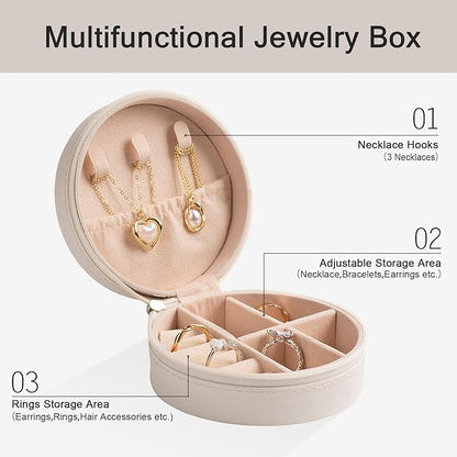 12-Pack Soccer Mini Travel Jewelry Case Round Black and White Soccer Stuff Portable Jewelry Organizer Storage Case for Christmas Graduation Sports Team Club Birthday Goodie Favors Gifts