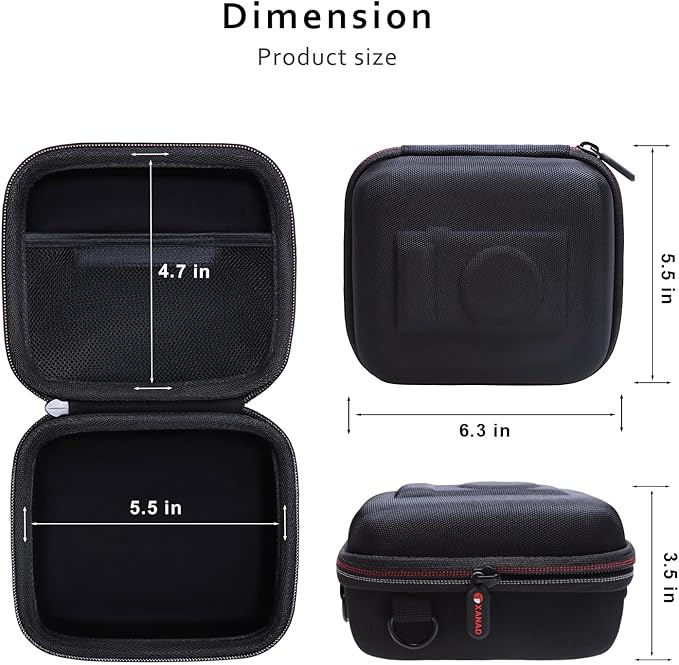 XANAD Hard Case for Sony a6400/a6700/a6100/a6000/ZV-E10/ZVE10 II/RX100 VII or Fujifilm X100VI / X100V Digital Camera (Black)