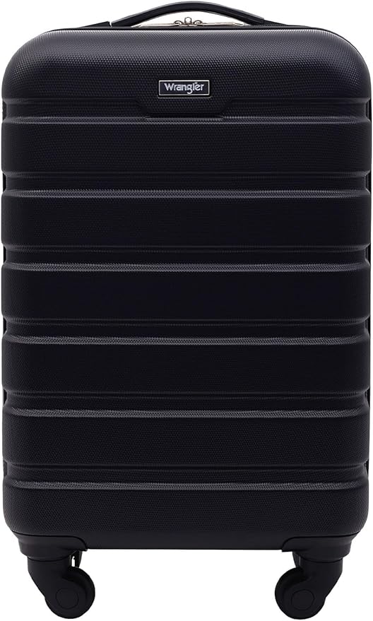 Wrangler 20" Spinner Carry-On Luggage, Black