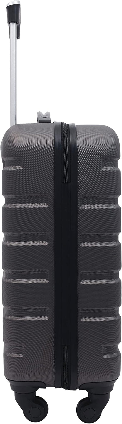 Wrangler 22" Hardside Spinner Carry-On Luggage, Charcoal