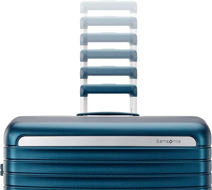 Framelock Max 21” Carry-On Hardshell Zipperless Luggage - Highly Secure Integrated Eazylock™ Mechanism - RightHeight™ Adjustable Handle System - 360° Spinner Wheels - Airline Approved - Emerald Teal