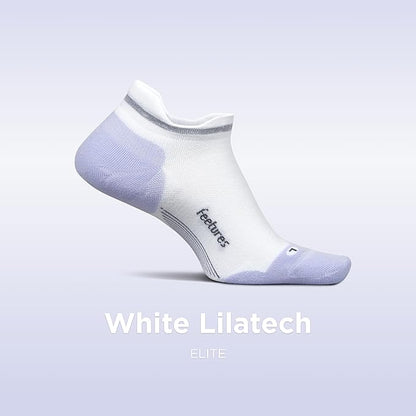 Feetures Elite Max Cushion No Show Tab Ankle Socks - Sport Sock with Targeted Compression