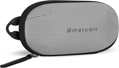 Sherpani Mini Co-Pilot, Travel Cable Bag, Cord Storage Organizer, Small Tech Pouch, Accessory Carrying Case, Travel Gift for Women (Sterling)