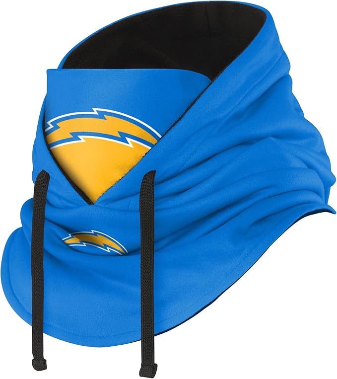 NFL Team Logo Team Color Drawstring Winter Cap Hooded Gaiter Balaclava Face Cover