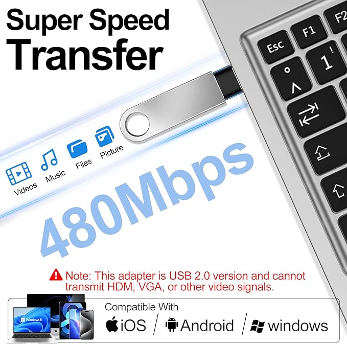 𝟒𝐏𝐚𝐜𝐤 𝐔𝐩𝐠𝐫𝐚𝐝𝐞𝐝 USB to USB C Adapter,Type-C Female to A Male Charger Converter for iPhone 17 Charger,iWatch Ultra SE 9 10,iPhone 17 Pro Max 16 15 12,Samsung S25,AirPods,iPad,Car,Xbox