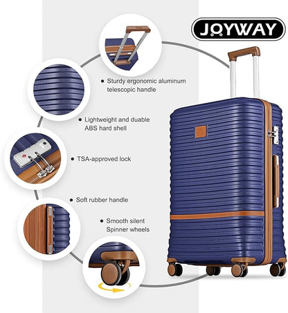 Joyway Expandable Carry on Luggage Sets Airline Approved, Lightweight Hard Shell 20 Inch Carry-on Suitcase with Spinner Wheels