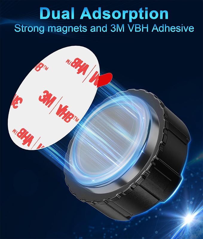 Mini GPS Tracker for Vehicles - Magnetic Car Tracker Device, Hidden | Real-Time Tracking | No Extra Monthly Fee | Long Battery Life, Air Tag Smart Car Locator Work Compatible with iOS and Android