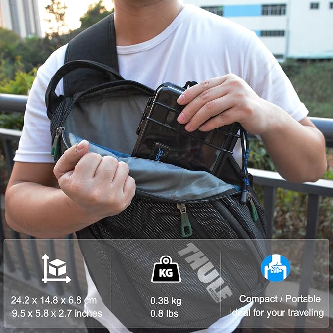 Lekufee Travel Waterproof Hard Case Compatible with DJI Osmo Pocket 3/Creator Combo/Power Expansion Combo/DJI Pocket 3 Video Camera/Vlogging Camera and Accessories(Case & Bag Only)