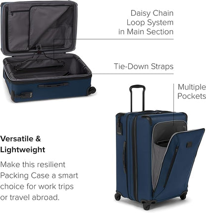 TUMI - Aerotour 4 Wheel Expandable Luggage - Men's and Women's Lightweight Business and Leisure Travel Suitcase - 26" Short Trip Expandable Packing Case, Navy