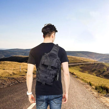 hopopower Tactical Sling Bag, Sport Bag Military Rover Shoulder Backpack EDC Assault Range Bag, Chest Pack Handbag Waterproof