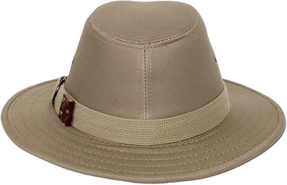 Panama Jack Original Canvas Safari Men's Sun Hat, 2 1/2" Brim, UPF (SPF) 50+ Sunhat Protection