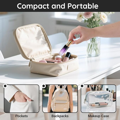 Segbeauty 0.34oz Travel Perfume Refillable Bottle, 5pcs Glass Mini Glass Perfume Atomizer Travel, 10ml Empty Cologne Atomizer Bottles, Small Cologne Sprayer with Transfer Tools Set for Refill