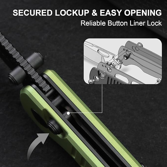 Kizer Parakeet EDC Pocket Knife, 2.46" Nitro-V Blade Folding Knife with Aluminum Handle, Thumb Stud Opener Small EDC Knives for Men Women Camping Hunting V2706A5