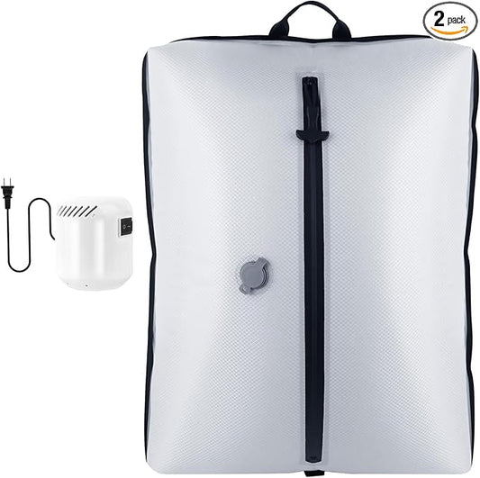 Dobaly 33L Professional Vacuum Bags for Travel with 55W Super Power Electric Pump, IP67 Reusable Vacuum Seal Bags for Clothing for Suitcases and Backpack Space Saver Bags for Travel (1PC+Pump)