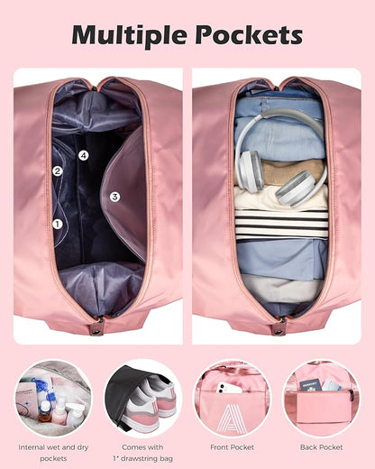 Teen Girl Gifts Trendy Stuff, Initial Travel Duffel Bag, Personalized Weekender Bag, Gym Bag, Monogram Overnight Bag, Niece Gifts Girly Girl Stuff Birthday Gifts for Girl (Letter Z)