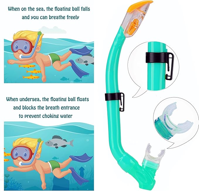 Snorkeling Gear for Adults with Fins Scuba Diving Gear Adult Professional Travel Snorkel Sets with Flippers,Anti-Fog Anti-Leak Diving Mask