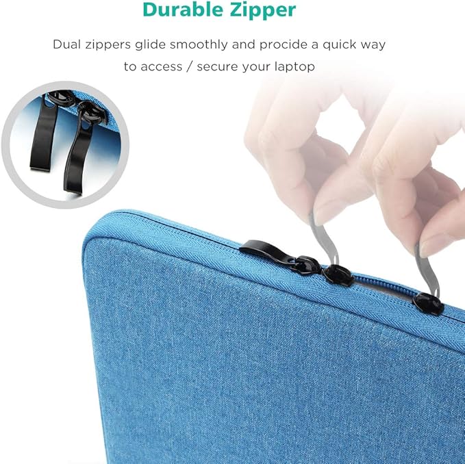 NIDOO 15" 16" Laptop Sleeve Case Notebook Protective for 15" MacBook Pro / 16" MacBook Pro M2 M1 / 15" Surface Laptop 3/16" ThinkPad Z16 / Yoga 7i / 15.6 Dell XPS 15 / HP EliteBook 655 G9, Blue