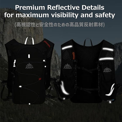 Azarxis Hiking Hydration Vest Pack Running Backpack Lightweight Daypack for Marathon Cycling Biking Trail Race Rave