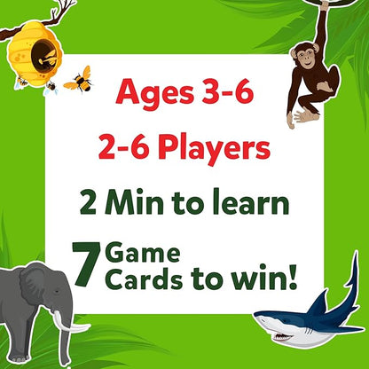 Skillmatics Guess in 10 - Animal Kingdom, Card Game, Christmas Stocking Stuffers for Preschool Kids, Girls & Boys, Fun Travel Game, Gifts for Ages 3, 4, 5, 6