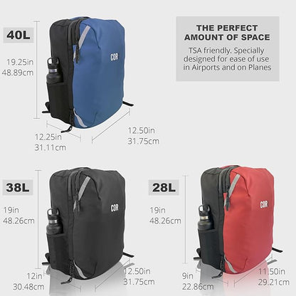 Carry On Travel Backpack Bundle | Island Hopper Travel Backpack with Toiletry Bag and Compression Packing Cube Set