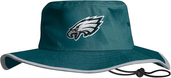 NFL Solid Team Color Logo Sport Outdoor Sun Bucket Boonie Hat