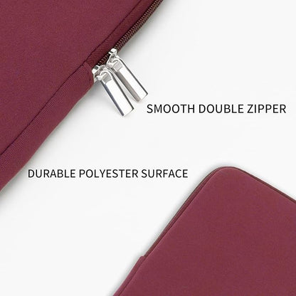 RAINYEAR Laptop Sleeve Case Compatible with 13.3 Inch Notebook Computer Tablet Chromebook 14" MacBook Pro/Max M1 M2 M3 M4 M5 Soft Cover Protective Case Zipper Carrying Bag (Red)