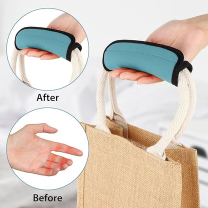 2 Pack Luggage Handle Wraps for Suitcase Bright Color Luggage Handle Covers Suitcase Tags identifiers Travel Accessories for Airplane/Flying (Sky Blue)