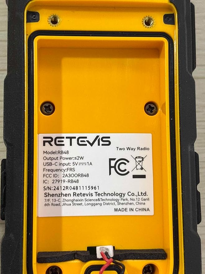 Retevis RB48 Radios Walkie Talkies with Earpiece, Heavy Duty 2 Way Radio Long Range, MIL-STD 810H Two Way radios, Advanced Triple Proof, VOX, 2000mAh, Vibration Reminder, Emergency Alert(10 Pack)