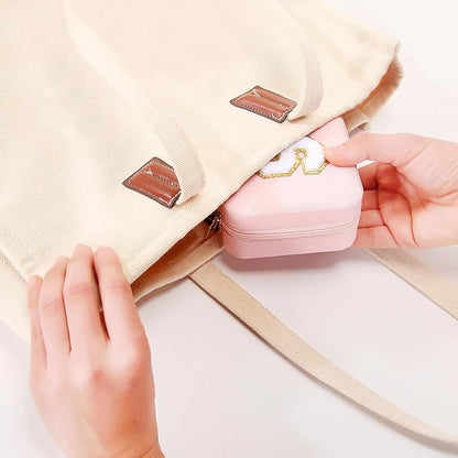 Small Travel Jewelry Case - Holder & Organizer, Personalized Birthday Gift for Teen Girls & Women