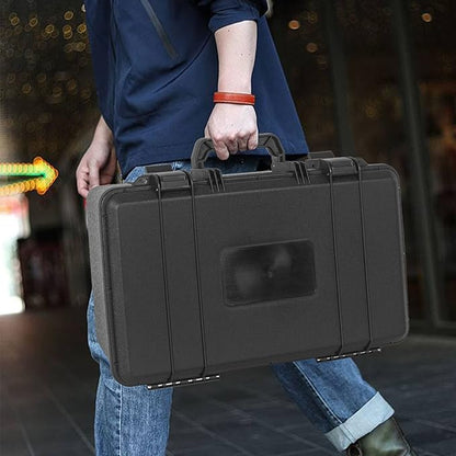 Protective Hard Case Shockproof Water-resistant with Customized DIY Foam fit for Camera, etc,17.3 X 11.5 X 6.5-Inch