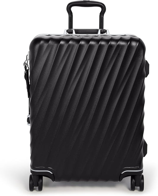 TUMI 19 Degree Frame Continental 4 Wheel Carry-On - Lightweight Suitcase - Hard Shell Luggage - 21.8" X 15.8" X 9.0" - Black Textured