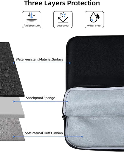 UPERFECT 22-Inch Laptop Sleeve for Slim Monitors/Laptops Up to 21.5” – Waterproof, Shockproof Bag with Side Pockets & Handle – Not Compatible with Wide-Bezel Devices