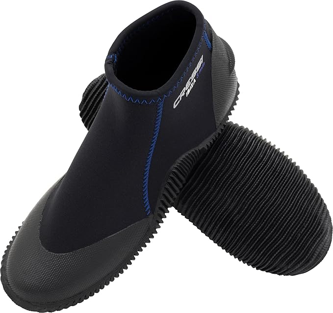 Cressi Adult Neoprene Diving Boots with Anti-Slip Rubber Sole for Water Sports | Ibiza 3mm