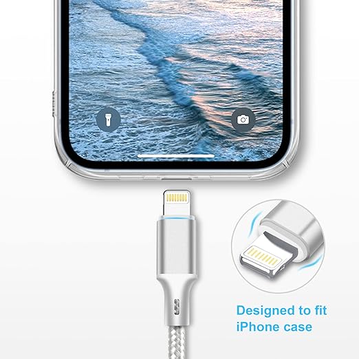 cugunu USB C to Lightning Cable 5 Pack 3/3/6/6/10FT iPhone Charger Apple MFi Certified Power Delivery Fast Charging Cord Compatible with iPhone 14/13/12/11/XS/XR/X/8 - Silver