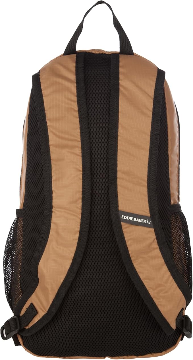 Eddie Bauer Stowaway Packable 20L Backpack-Made from Ripstop Polyester, Tobacco, One Size