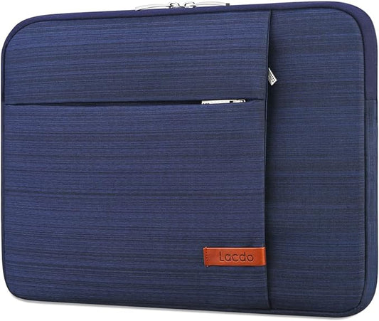 Lacdo Laptop Sleeve Case for 14 inch New MacBook Pro M5/M4/M3/M2/M1 Chips Pro Max A3434 A3112 A3401 A3185 A2918 A2992 2025-2021, 13.8" 13.5" Microsoft Surface Laptop 7th 6 5 4 3 Computer Bag, Blue