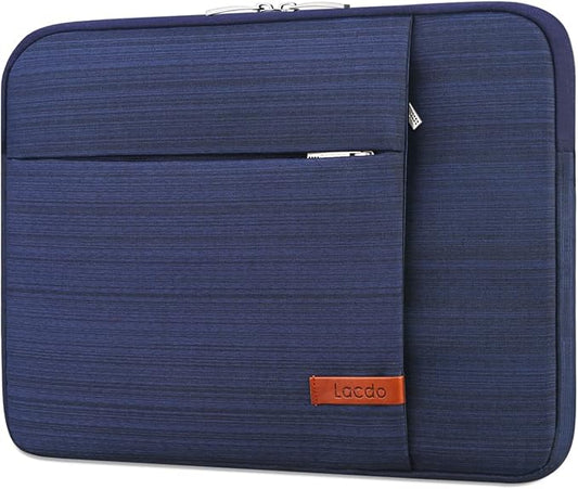 Lacdo Laptop Sleeve Case for 16 inch New MacBook Pro M4/M3/M2/M1 Pro/Max A3403 A3186 A2991 A2780 A2485 A2141 2024-2019 | 15 inch Microsoft Surface Laptop 7th Copilot+PC, 6 5 4 3 Computer Bag, Blue